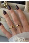 Heliophilia Silver Anillo de Latón Rojo con Revestimiento de Laca